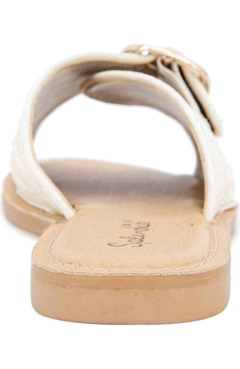 Splendid Sandy Raffia Slide Sandal, Alternate, color, White Raffia