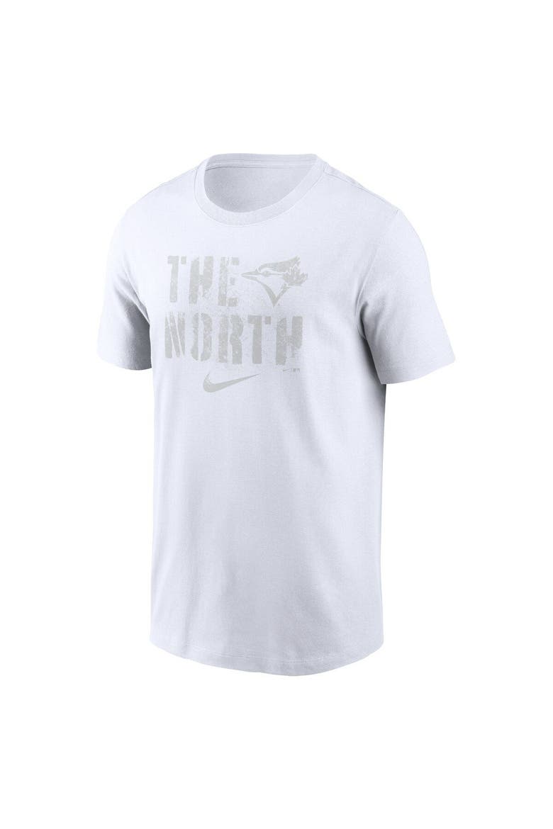 Men's Nike White Toronto Blue Jays The North Local Team T-Shirt, Alternate, color, White