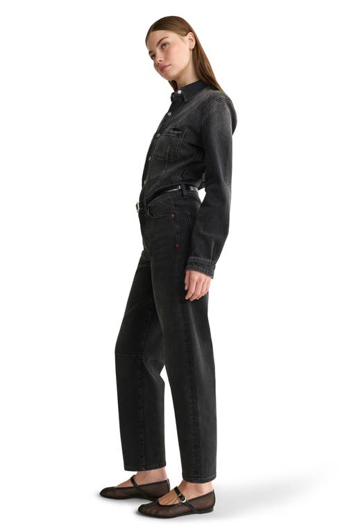 Warp & Weft Warp+weft Bna Soft Curve Barrel Jeans In Black