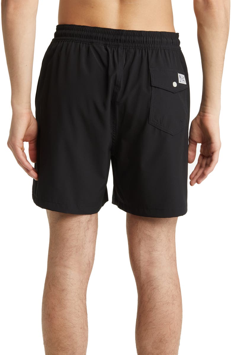 Polo Ralph Lauren Traveler Swim Trunks, Alternate, color, Polo Black