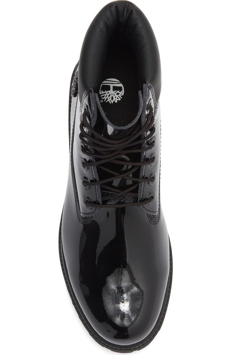 Timberland Premium 6-Inch Waterproof Patent Boot, Alternate, color, Black Patent Leather