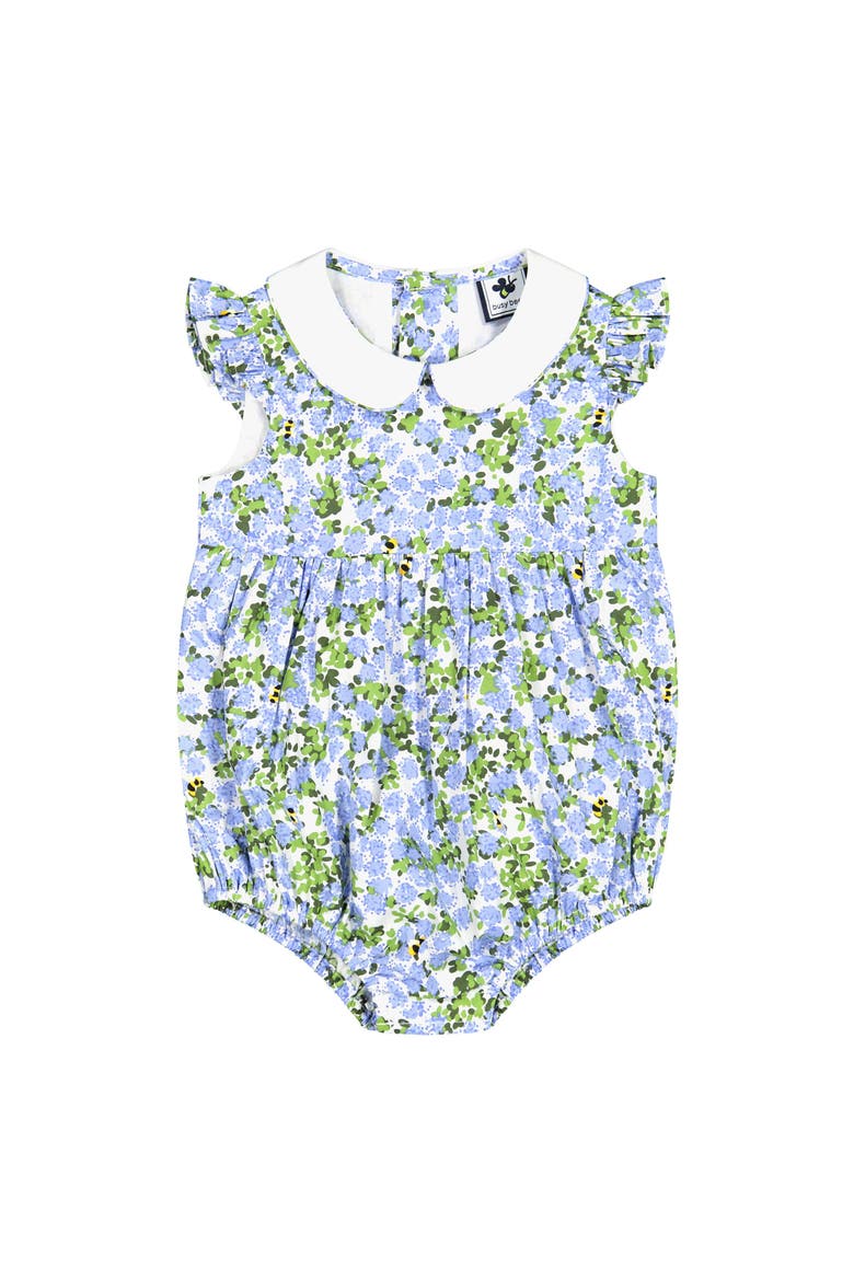 Phoebe Peter Pan Collar Bubble Blue Hydrangea, Main, color, Blue Hydrangea