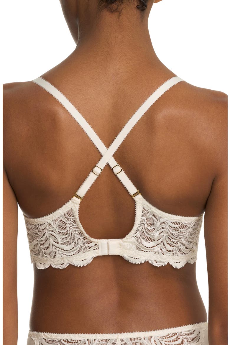 Persuasion Lace Convertible Plunge T-Shirt Bra, Alternate, color, Ivory