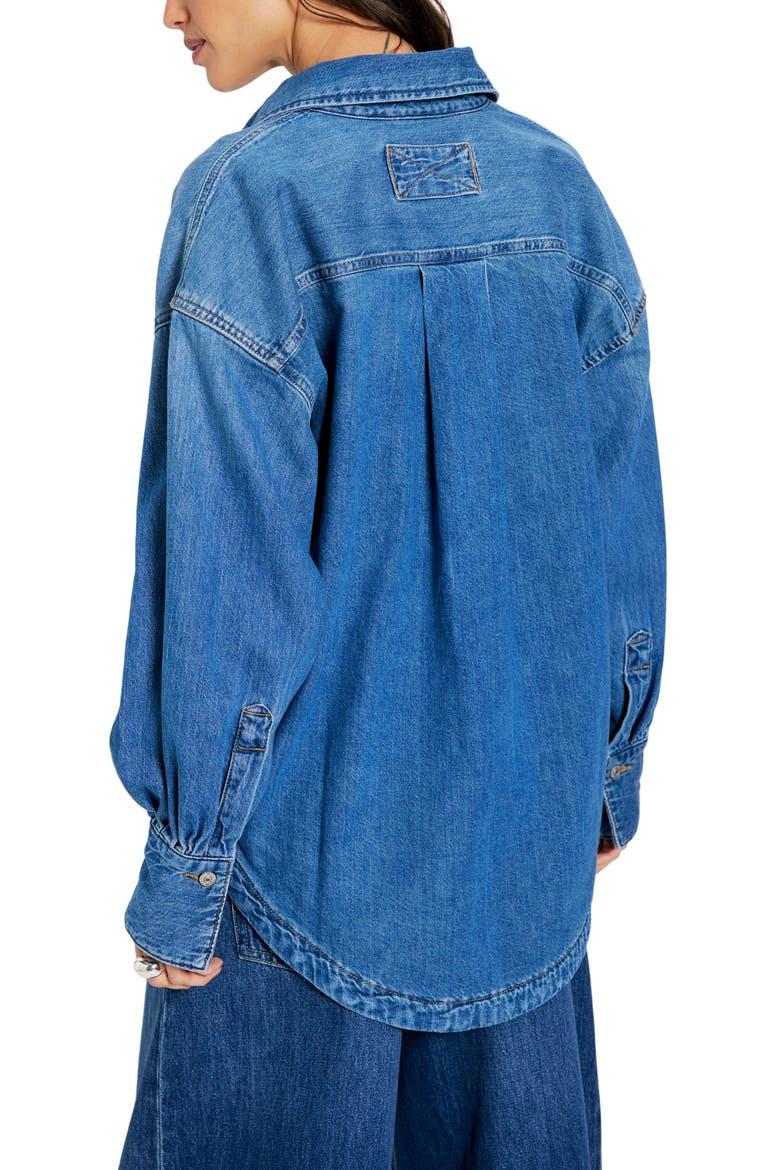 Ashley Denim Shirt, Alternate, color, MEDIUM WASH