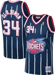 Mitchell & Ness Men's Mitchell & Ness Hakeem Olajuwon Navy Houston Rockets 1996/97 Hardwood Classics Swingman Jersey