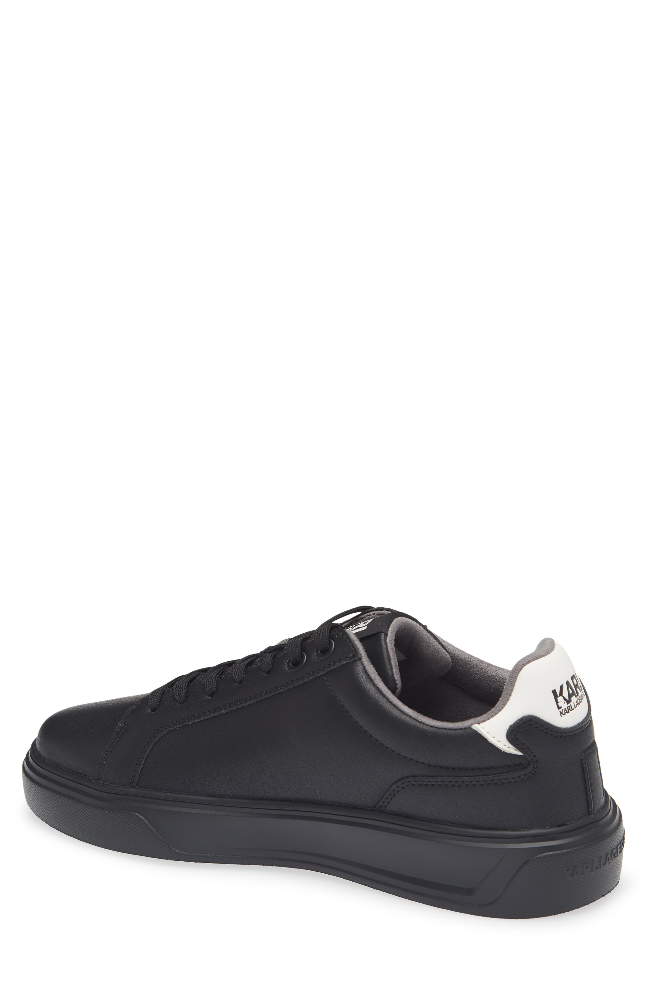 KARL LAGERFELD PARIS Side Karl Low Top Sneaker, Alternate, color, Black