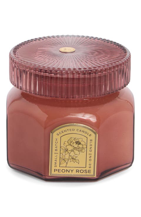 Peony Rose Octagonal Jar Candle