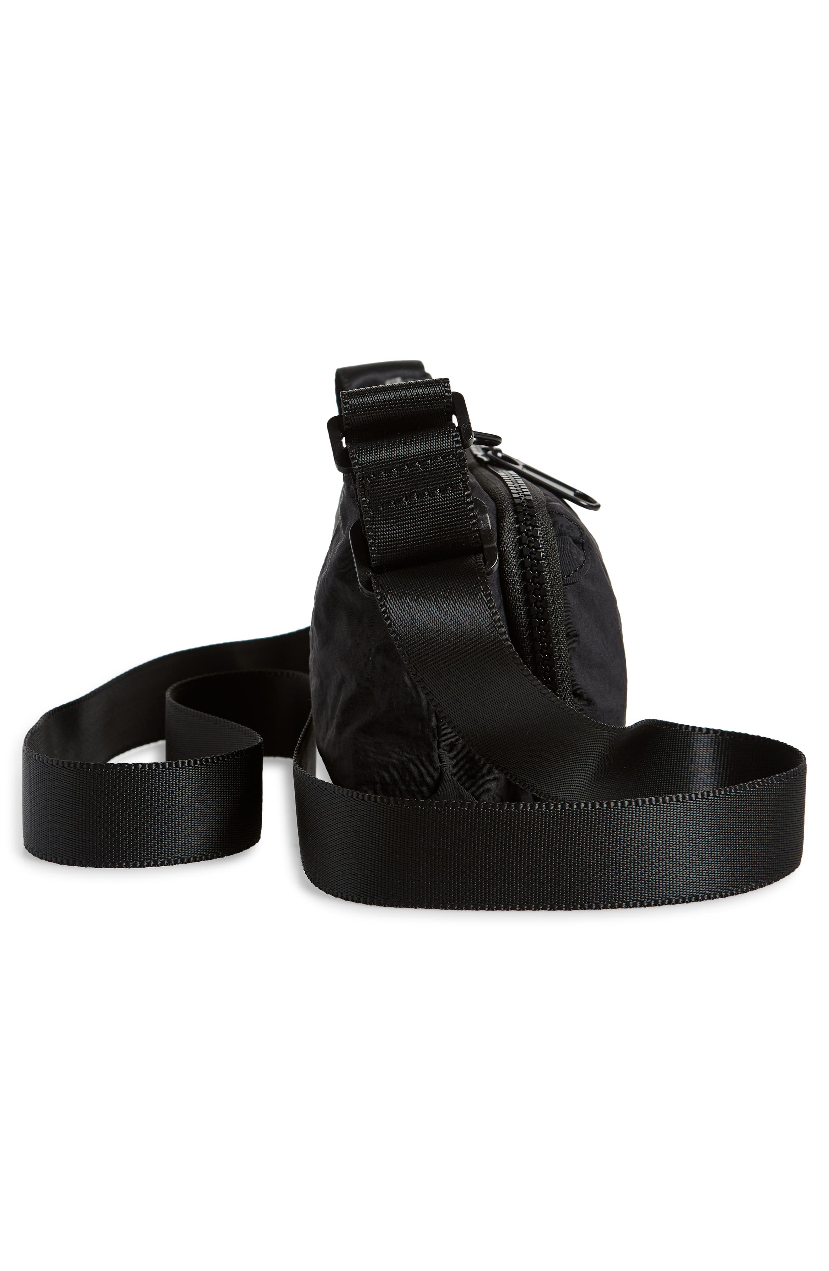 Nylon Crossbody bag, Alternate, color, BLACK