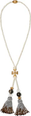 Tory Burch Roxanne Tassel Y-Necklace