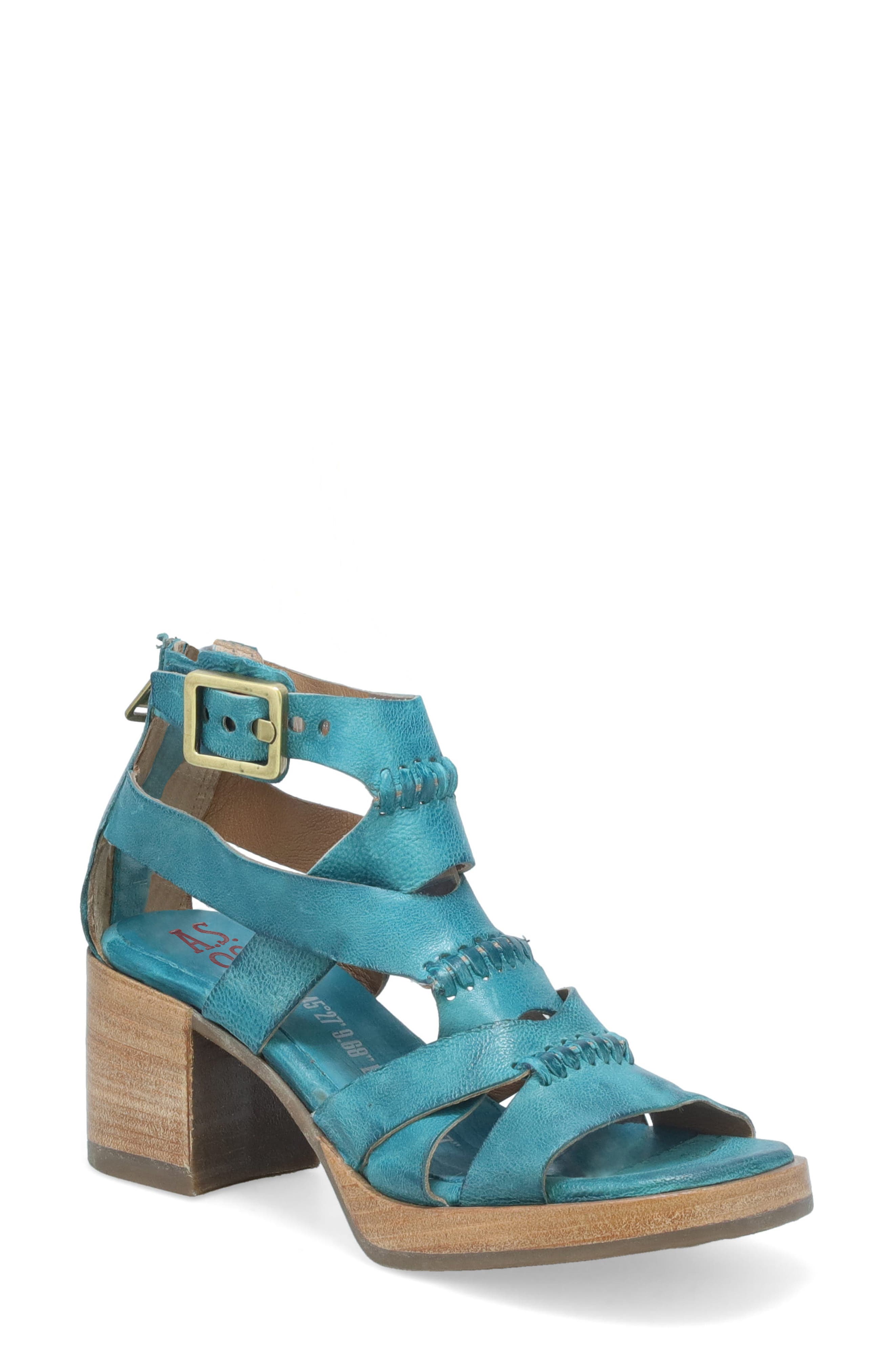 Alfred Ankle Strap Sandal, Main, color, EMERALD