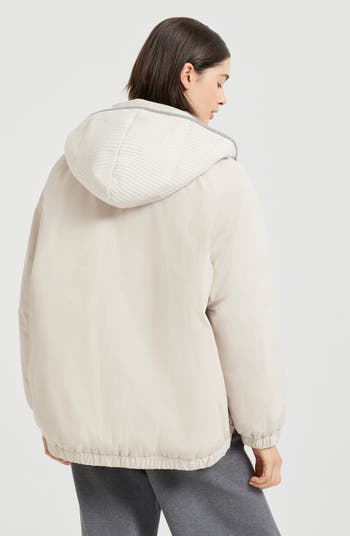 ダウンジャケット・コート BRUNELLO CUCINELLI Women Bubble Jackets MG9277778C7720 White BRUNELLO CUCINELLI Quilted leather down jacket | THE OUTNET