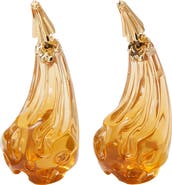 Tory Burch Logo Drop Front/Back Earrings