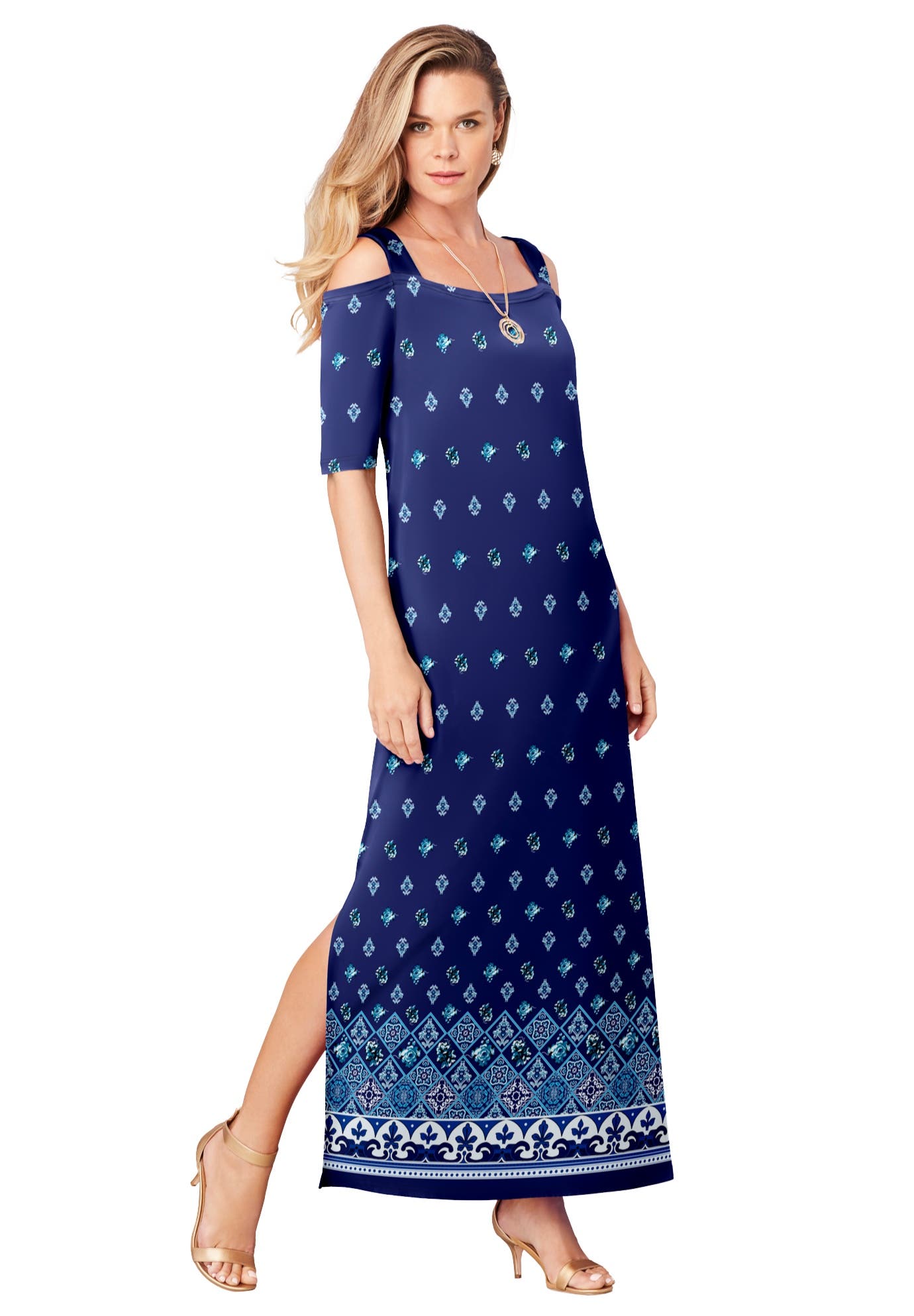 BLUE PAISLEY PRINT