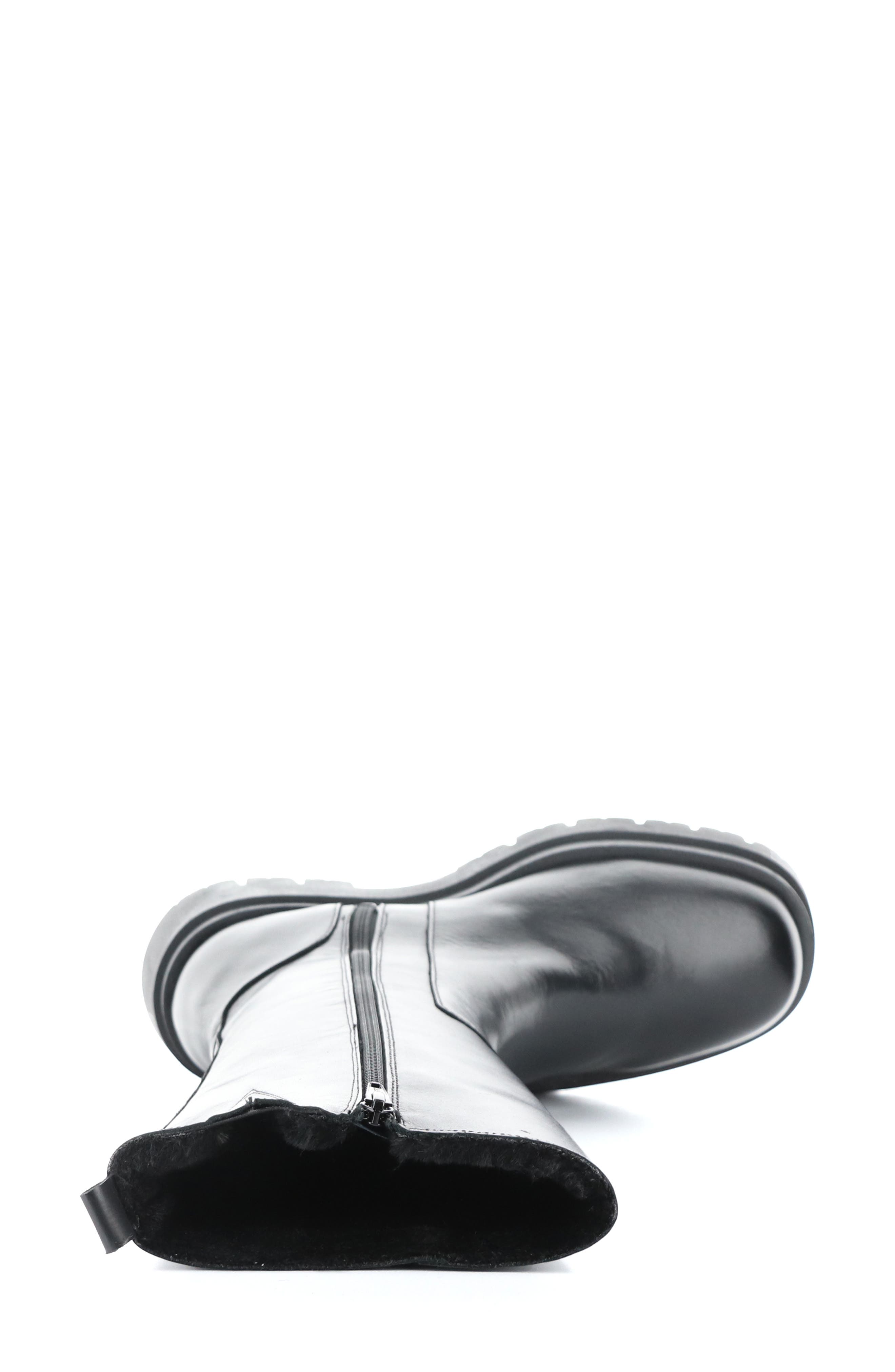 Bos. & Co. Marie Platform Boot, Alternate, color, Black Feel/ Murta Faux Fur