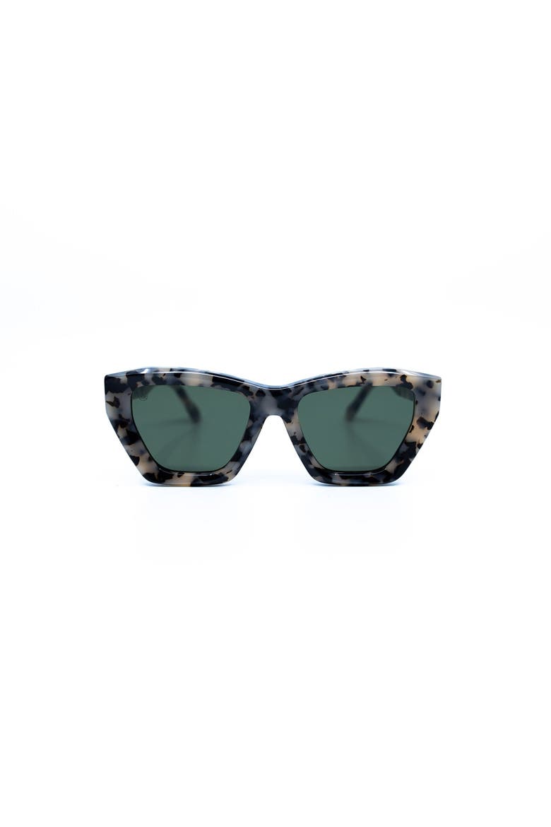 Osca Cream Sunglasses, Main, color, Green