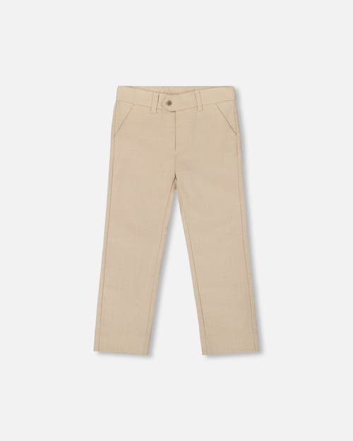 Deux Par Deux Little Boy's Slant Pocket Pants Light Taupe In Light Taupe