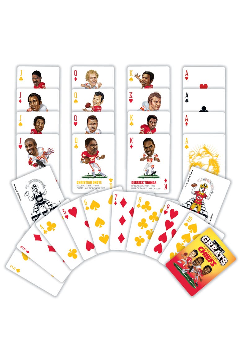 Kansas City Chiefs Playing Cards, Alternate, color, Multicolor