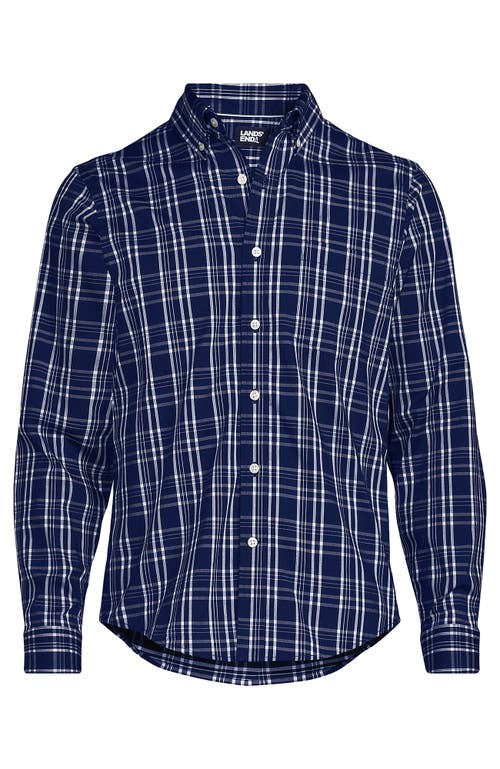 LANDS' END LANDS' END LONG SLEEVE TAILORED FIT TRAVEL KIT SHIRT