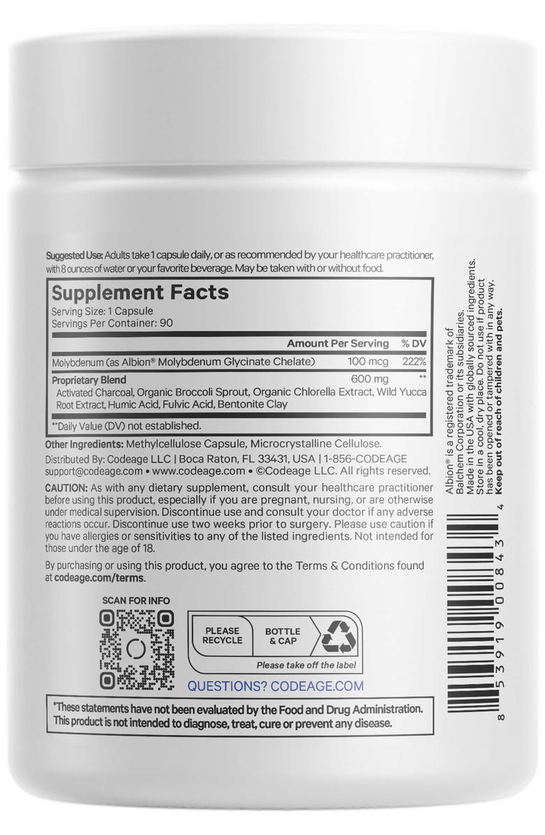 Codeage Full Spectrum Binder Supplement, Alternate, color, White