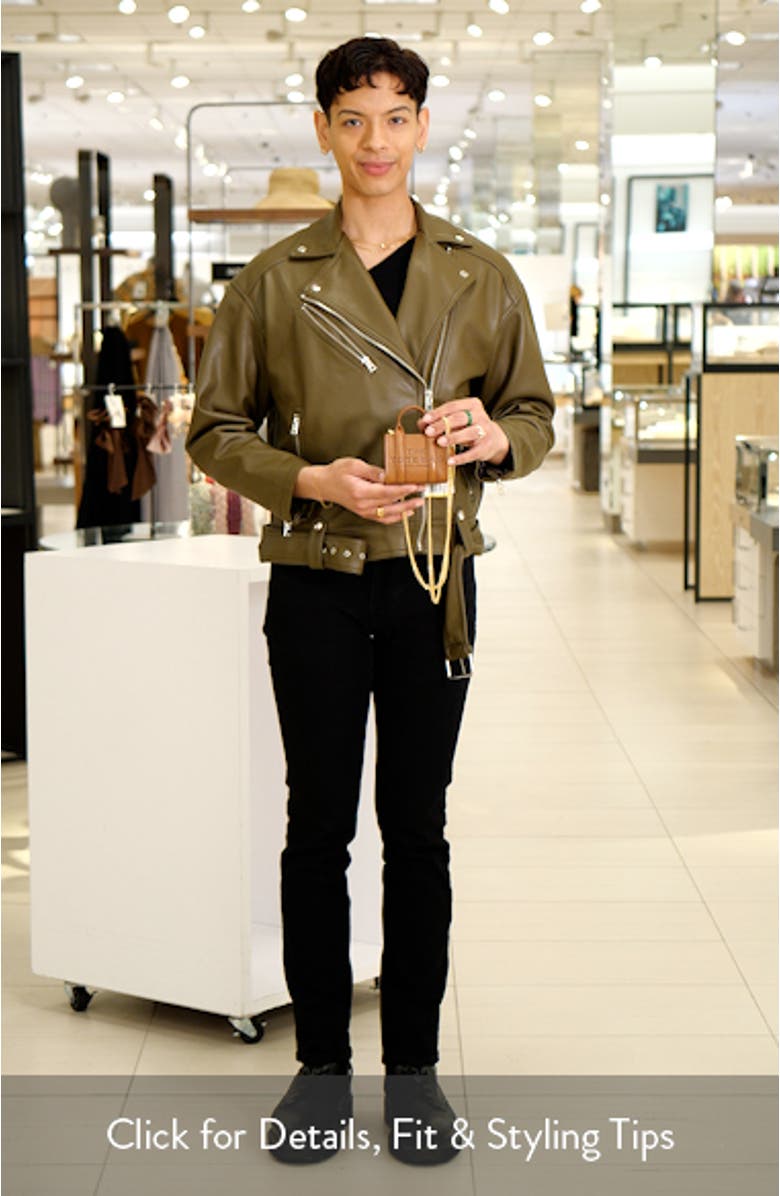 The Nano Charm Tote Leather Crossbody Bag, sales video thumbnail