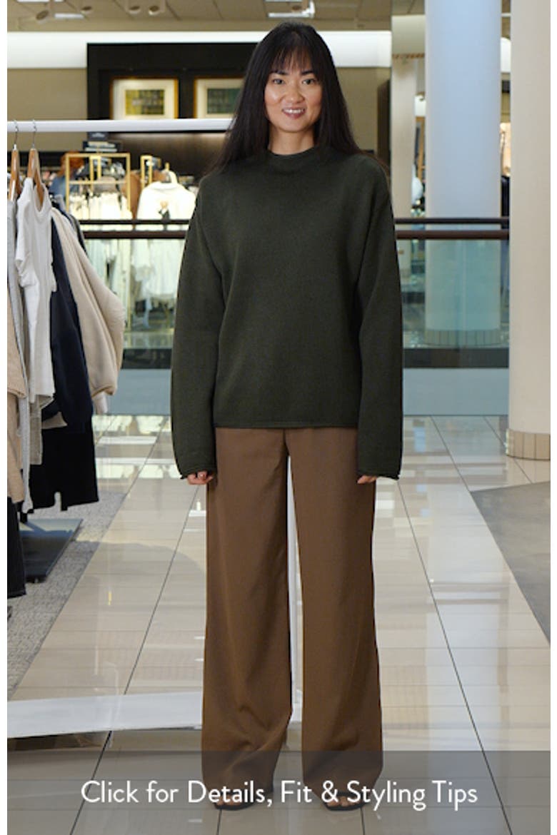 Elsie Cotton Blend Roll Edge Sweater video
