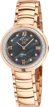 GEVRIL Amalfi Mother-of-Pearl Swiss Diamond Watch, 34mm - 0.04ct.