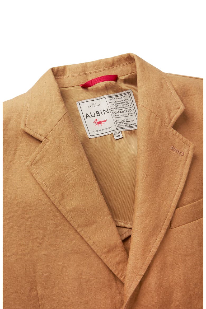 Belvedere Relaxed Linen Blazer, Alternate, color, Mustard
