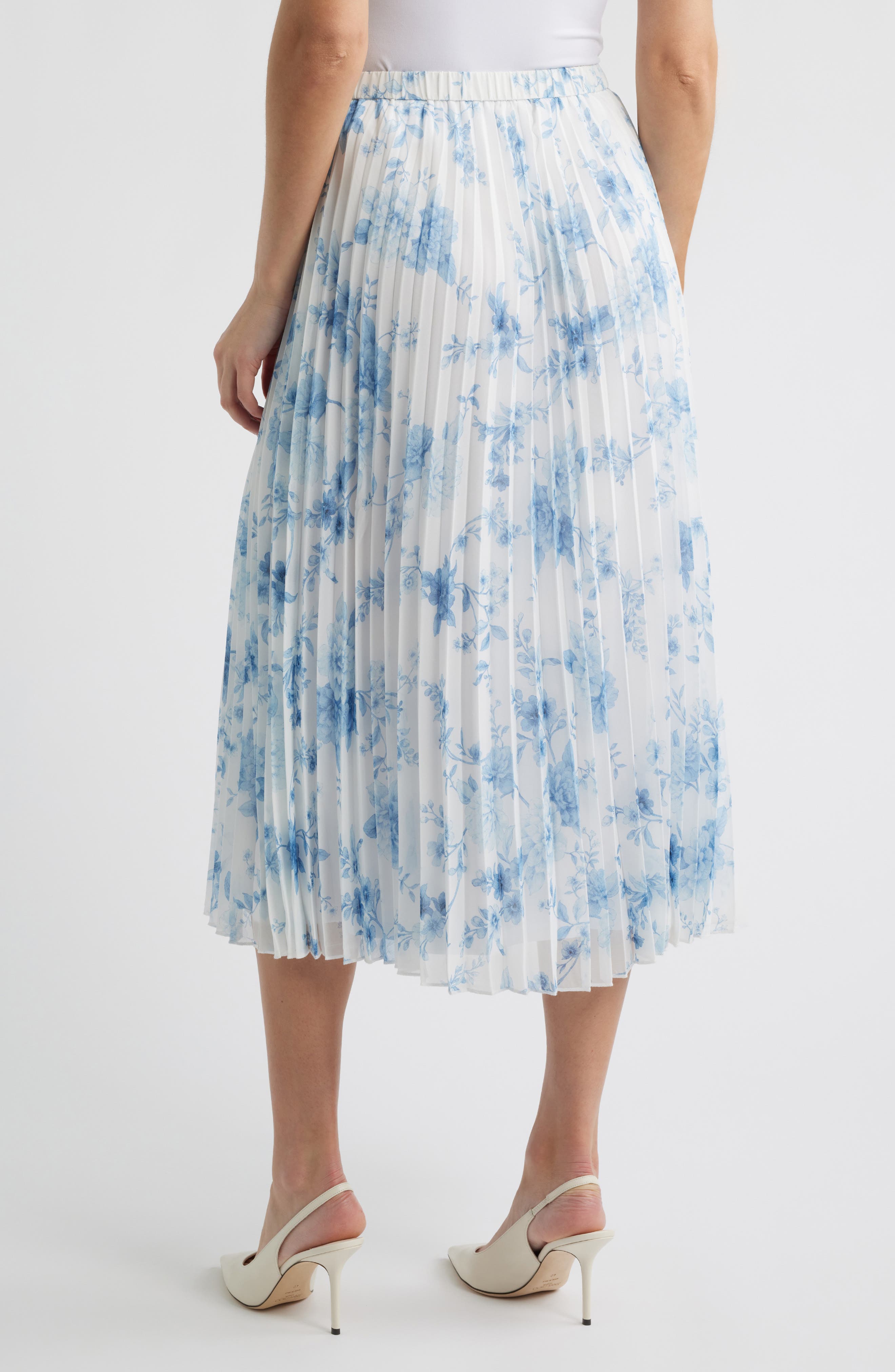 Pleated Midi Skirt - image 2