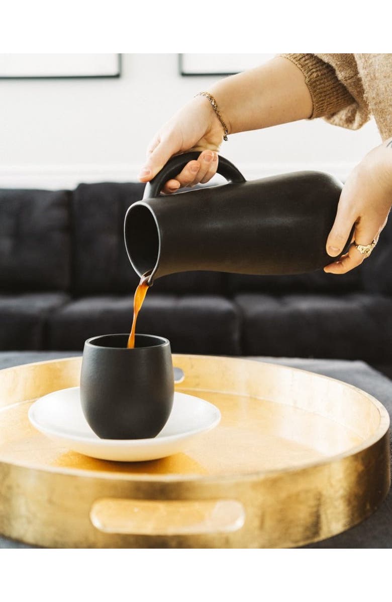 Gharyan Stoneware Stoneware Jug Dadasi 50 oz, Alternate, color, Black