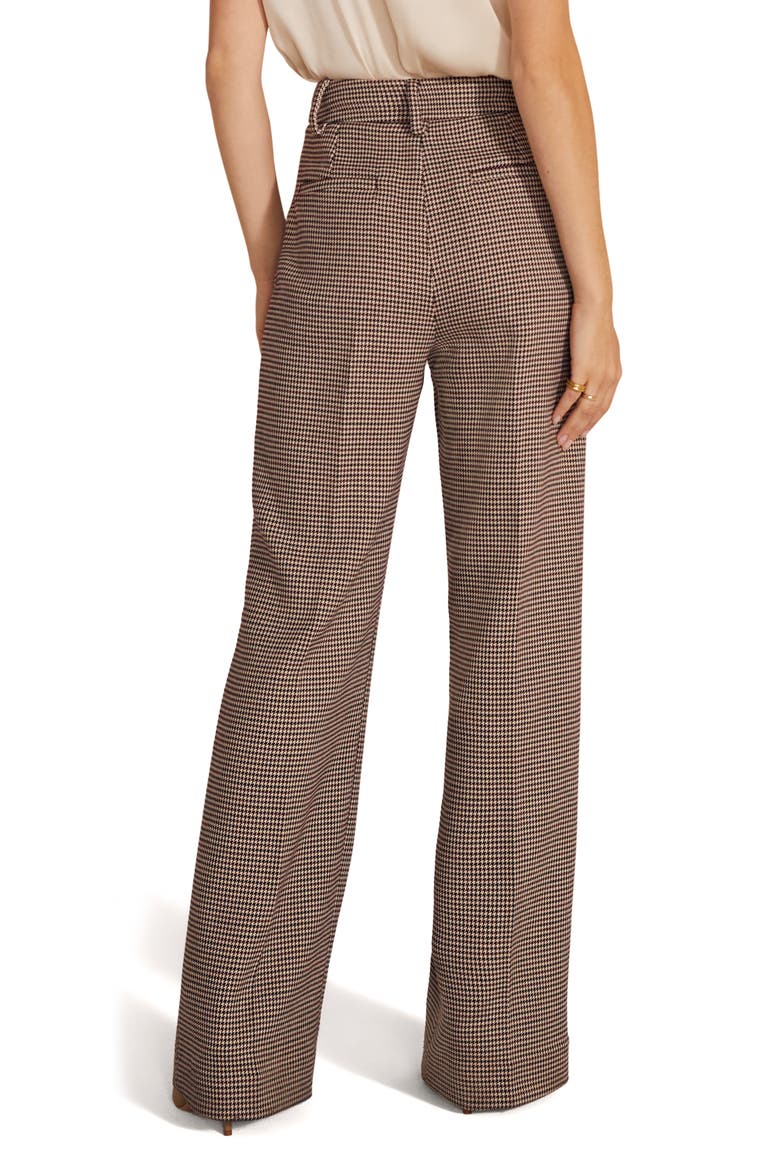 Favorite Houndstooth Wide Leg Pants, Alternate, color, CHOCOLATE HOUNDSTO