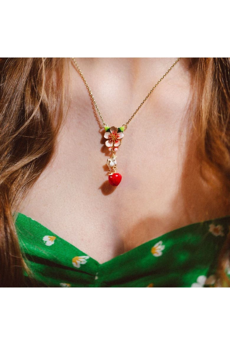 Apple & Mouse Blossom Pendant, Alternate, color, Apple and Mouse