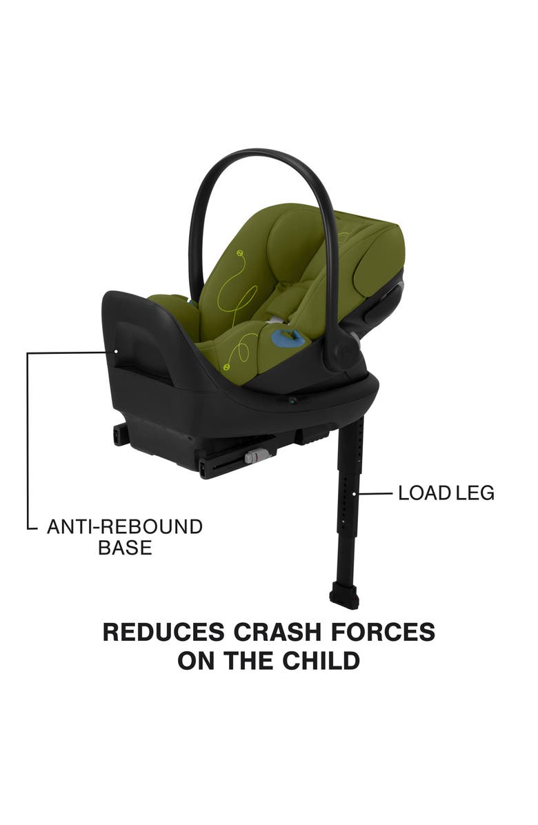 CYBEX Cloud G Lux Comfort Extend SensorSafe<sup>™</sup> Car Seat & Base, Alternate, color, Nature Green