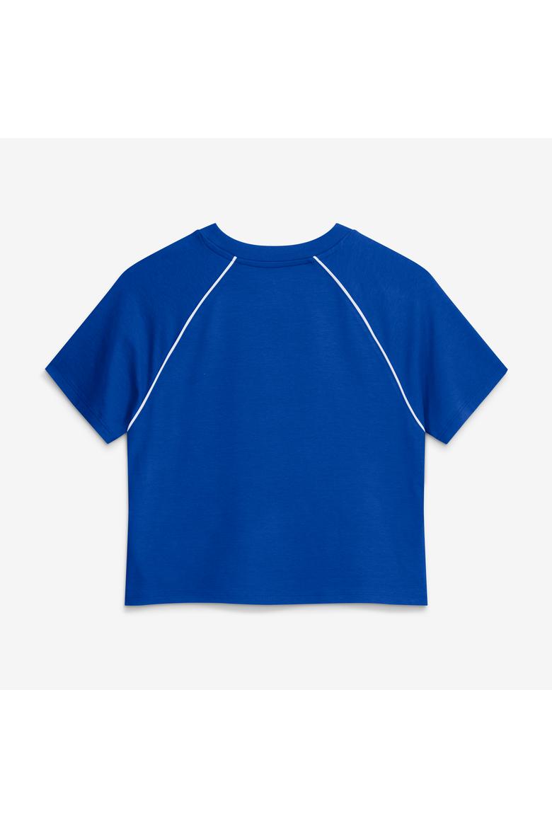 Women's Fanatics Royal Los Angeles Rams Offensive Scheme Raglan Tri-Blend Cropped Top, Alternate, color, Royal