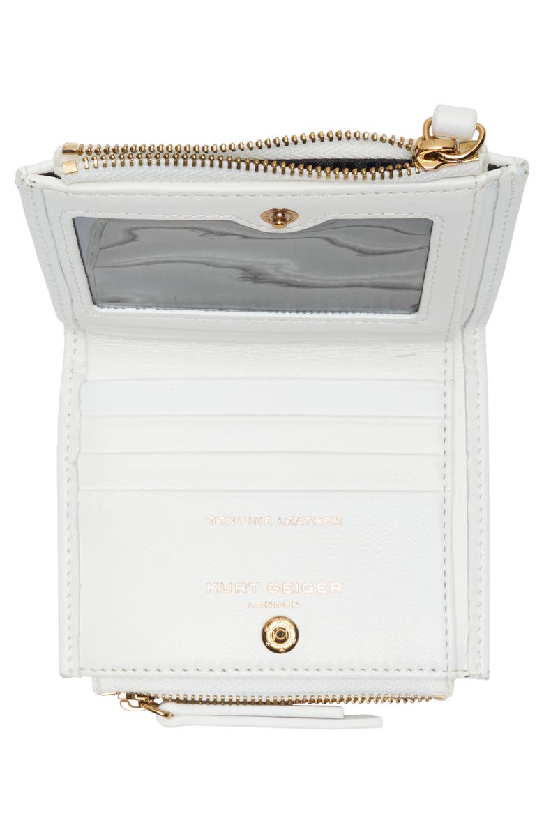KG Kurt Geiger Mini Brixton Card Case, Alternate, color, White