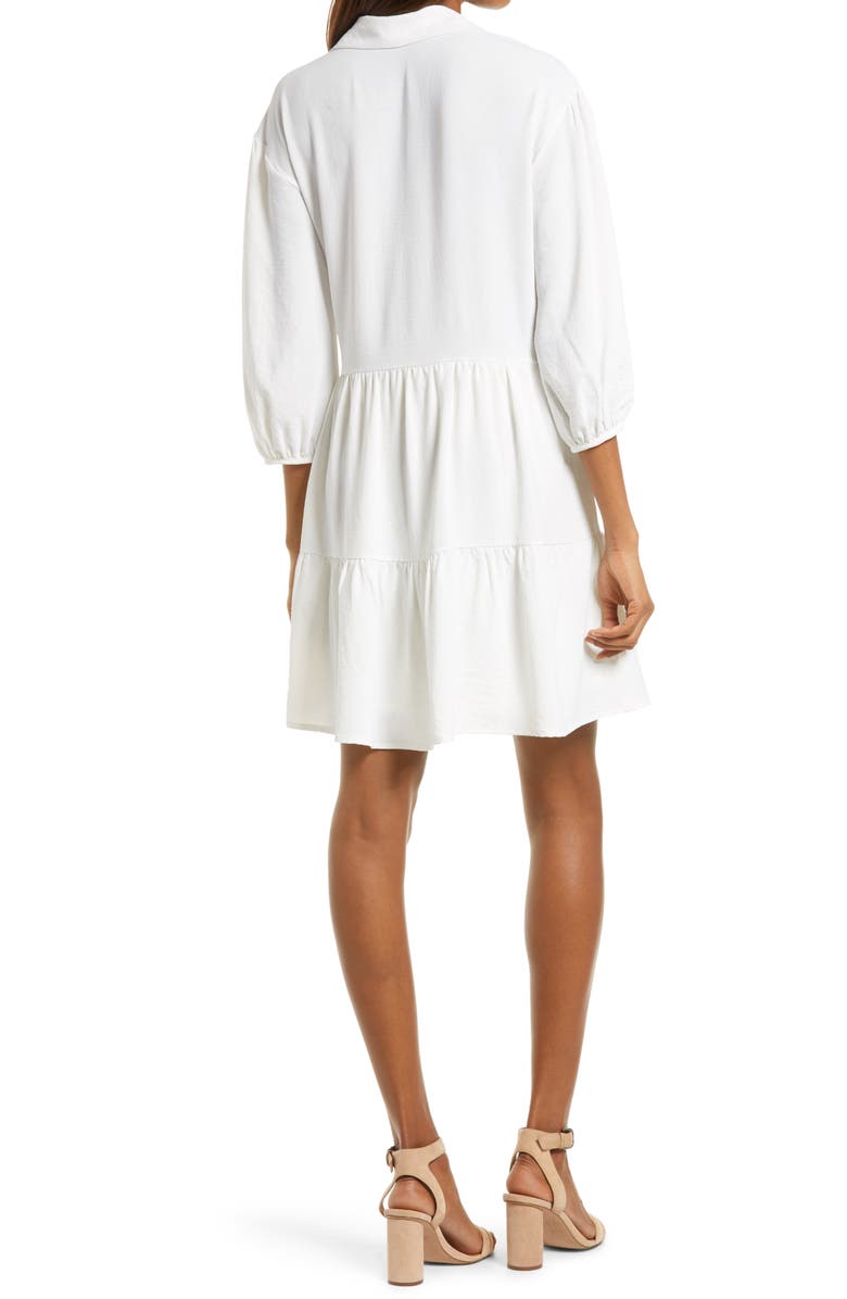 Fraiche by J Tiered Long Sleeve Dress, Alternate, color,