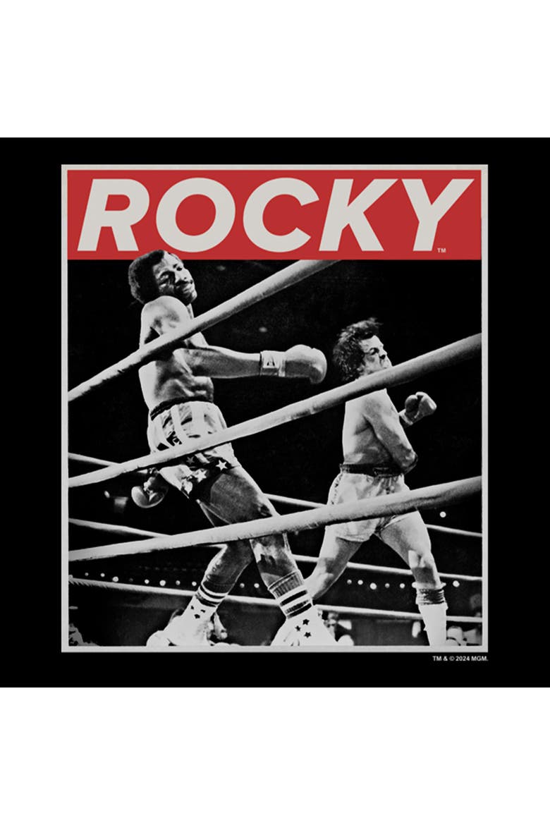 Men's Rocky Savage Punch Poster  Graphic T-Shirt, Alternate, color, Black