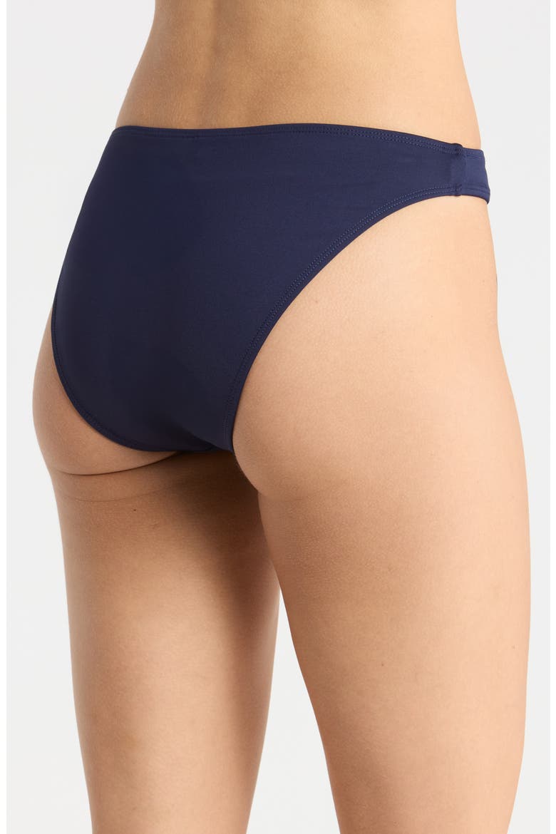 Matte Good Waist Cheeky Bikini Bottoms, Alternate, color, HORIZON INK