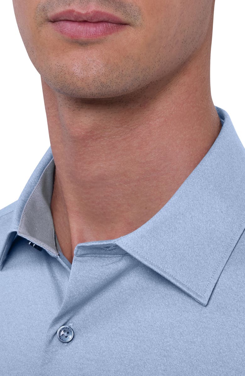 Bugatchi Jimmy OoohCotton<sup>®</sup> Button-Up Shirt, Alternate, color, Ice