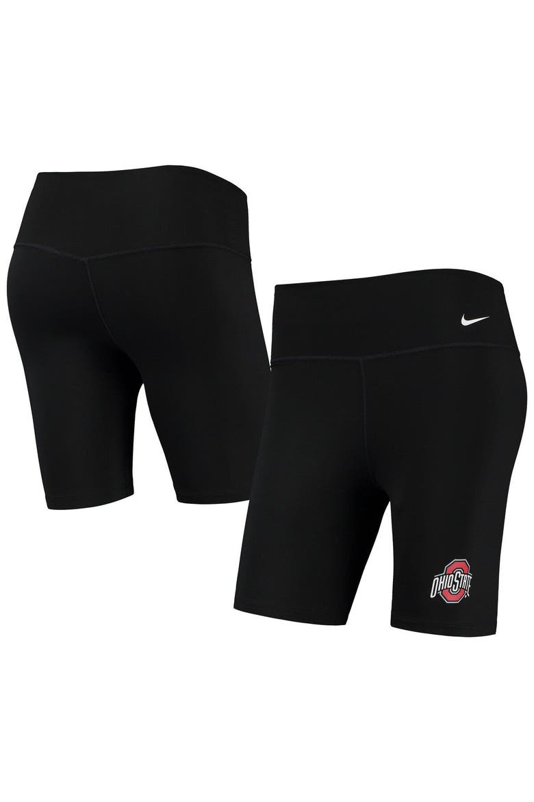 Women's Nike Black Ohio State Buckeyes Biker Performance Shorts, Main, color, Black