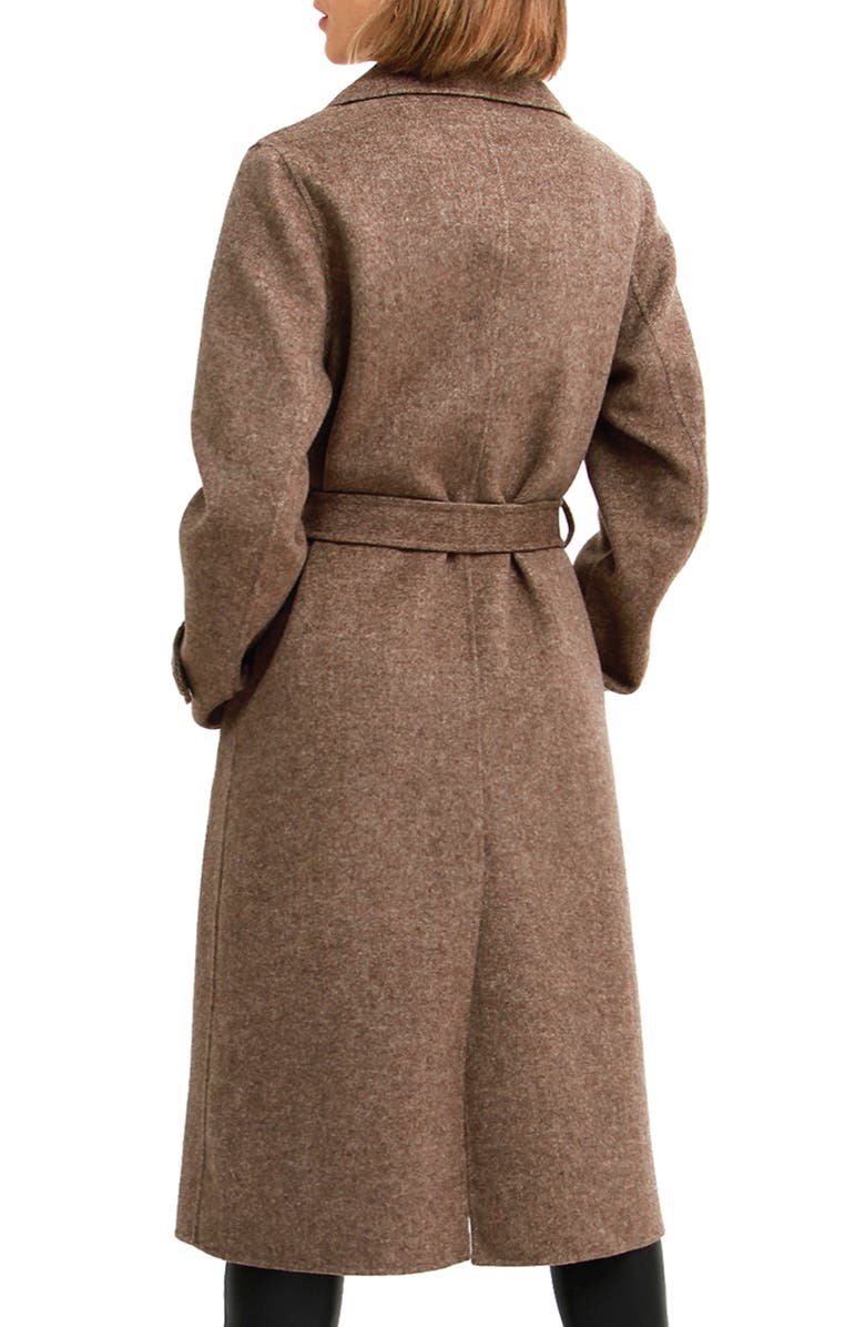 Belle & Bloom Front Runner Belted Wool Blend Coat, Alternate, color, Walnut