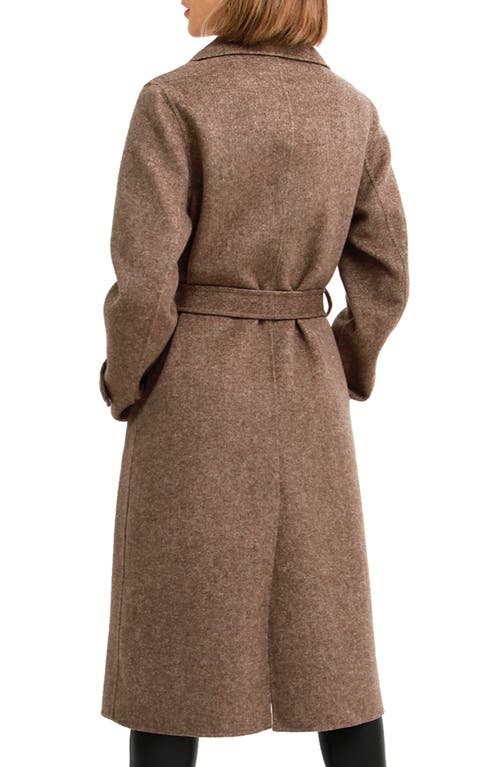 Belle & Bloom Front Runner Belted Wool Blend Coat In Multi