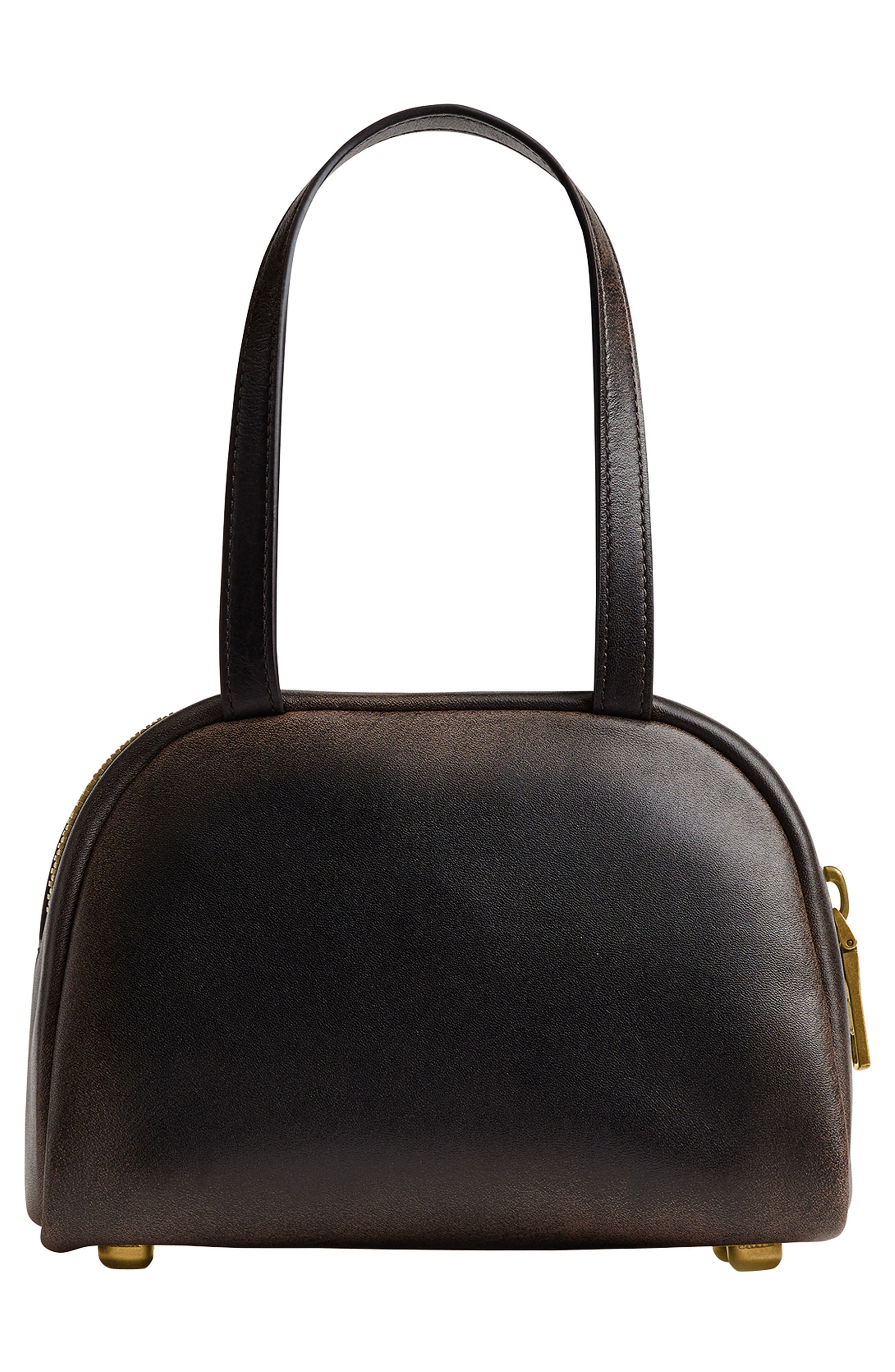 COACH Twin Turnlock Loved Leather Top Handle Bag, Alternate, color, 