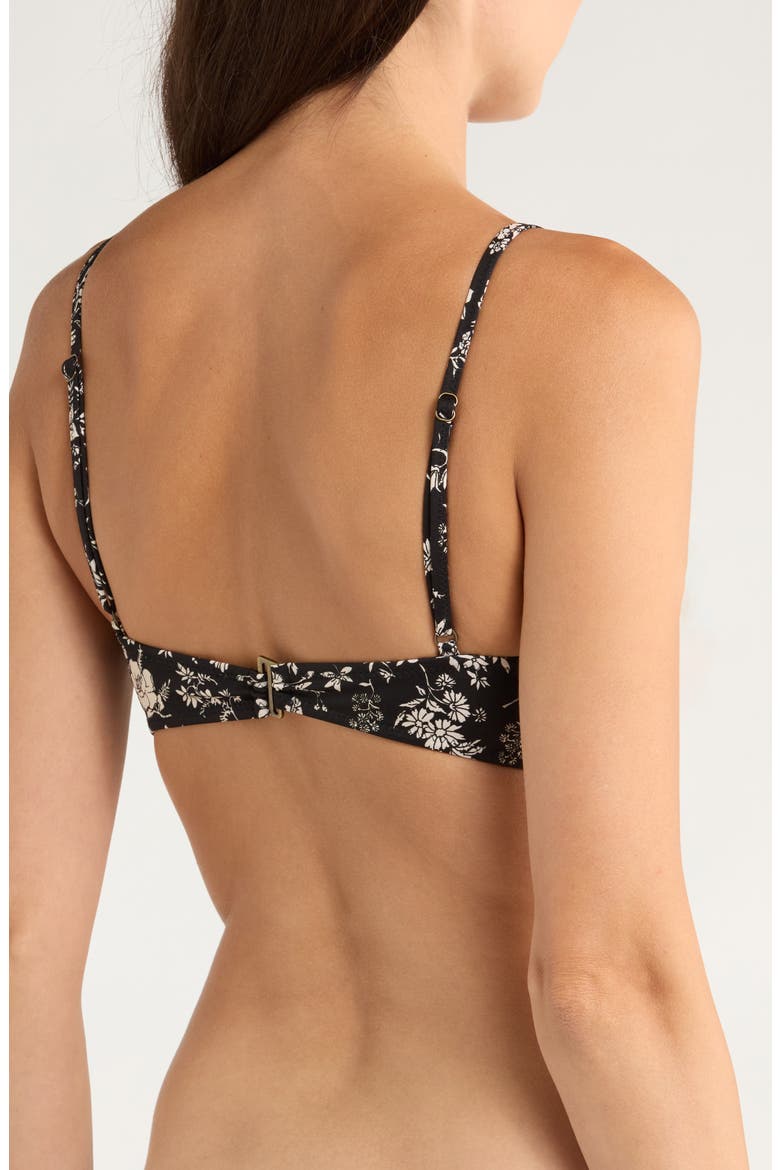 Naomi Ruched Bikini Top, Alternate, color, MIDNIGHT BLOOM