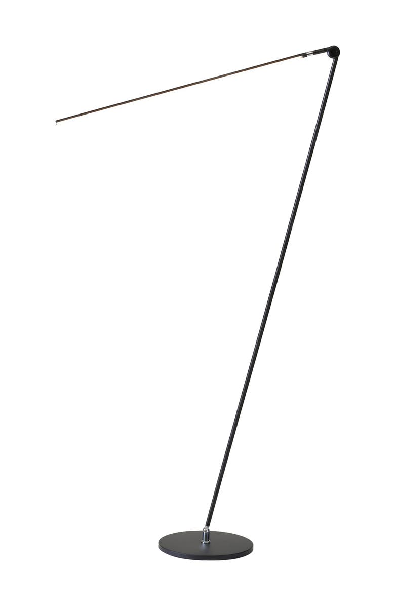 Brightech Libra 54.5" 3-Way Dimming LED Floor Lamp with Adjustable Rotating Base, Main, color, Classic Black