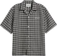 Carhartt Work In Progress Kander Plaid Cotton Button-Up Bowling Shirt