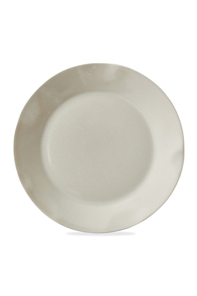 Hudson Dinner Plate Ivory Ivory Stoneware Everyday, Main, color, Beige
