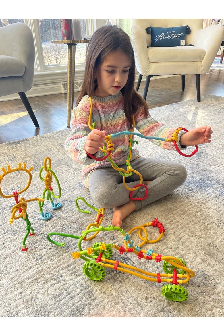 Spaghetteez Twist-A-Saurus Rex. Flexible and Connectable Dinosaur Building Kit for Kids. Fun and Educational Toy that Develops Creativity, STEM Skills, and Fine Motor Abilities. Ideal for Age 5+, Alternate, color, Multi