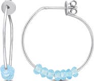 DELMAR Faceted Hoop Earrings