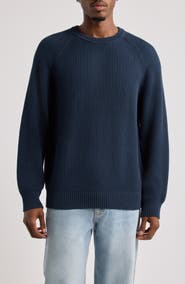 Corridor Washed Cotton Rib Crewneck Sweater