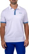 Maceoo Marthyr0016 White Tipped Golf Polo